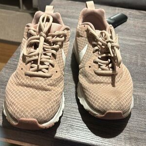 Pink and white Nike Air women’s size 9